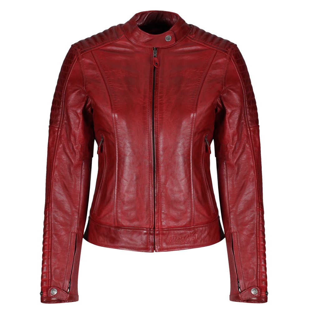 MOTOGIRL Valerie Leather Jacket Red