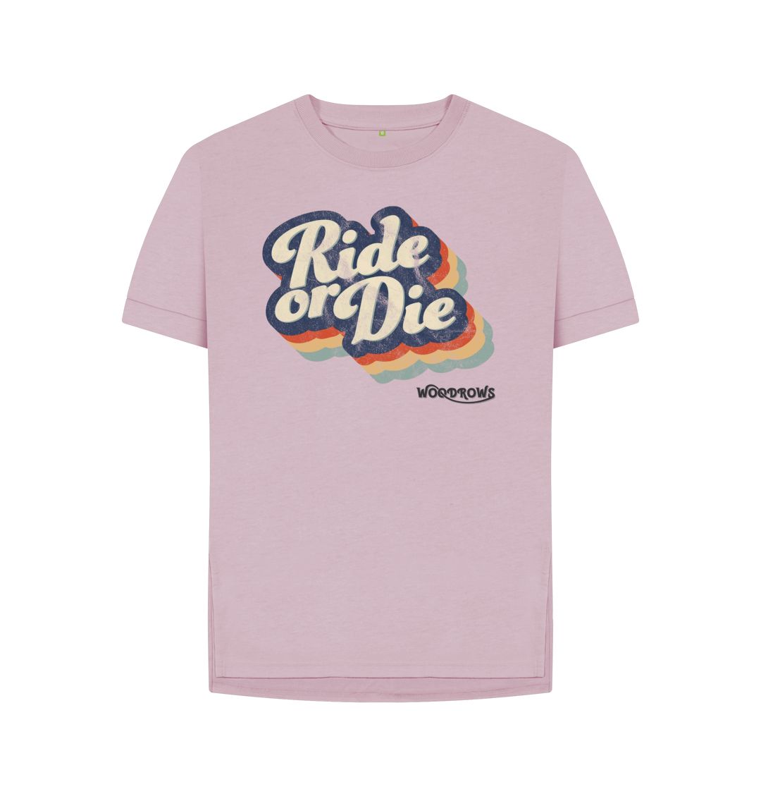 Mauve Ride Or Die Ladies Relaxed T-Shirt
