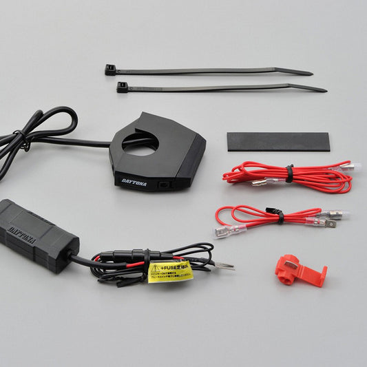 Daytona USB socket outlet "Slim" single, for 22.2 and 25.4 mm handlebars