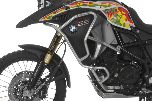 Stainless steel crash bar extension for BMW F800GS Adventure