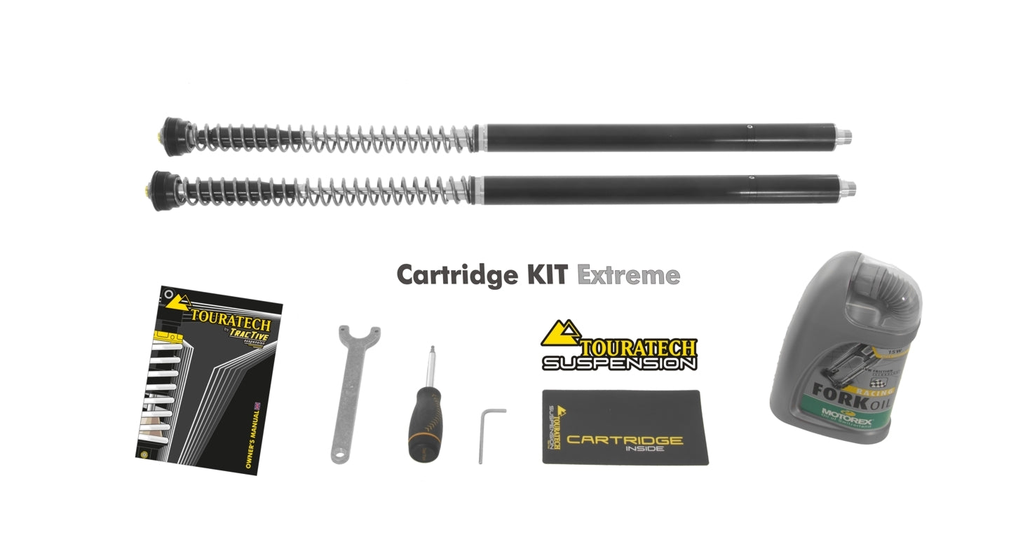Touratech Suspension Cartridge Kit Extreme for Triumph Tiger 900 Rallye Pro from 2020