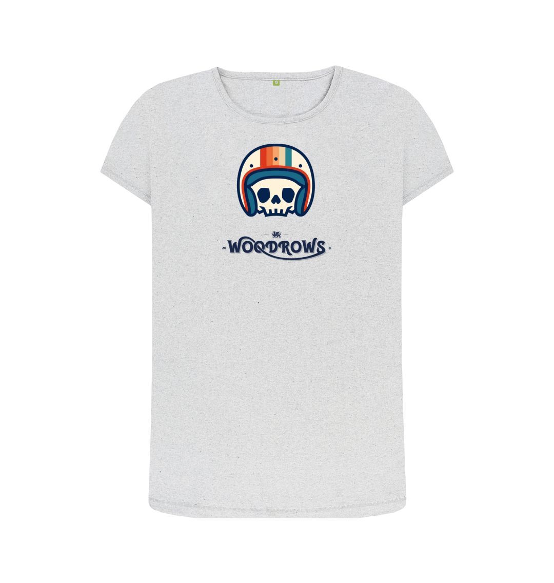 Grey Skull Helmet Remill Ladies T-Shirt