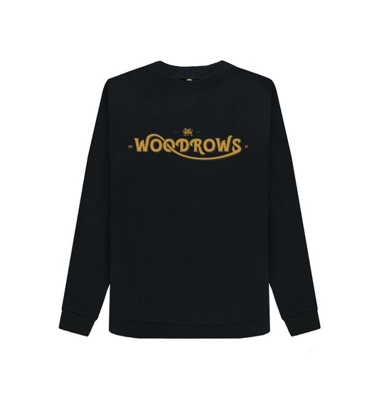 Black Woodrow's Crew Neck ladies Sweater