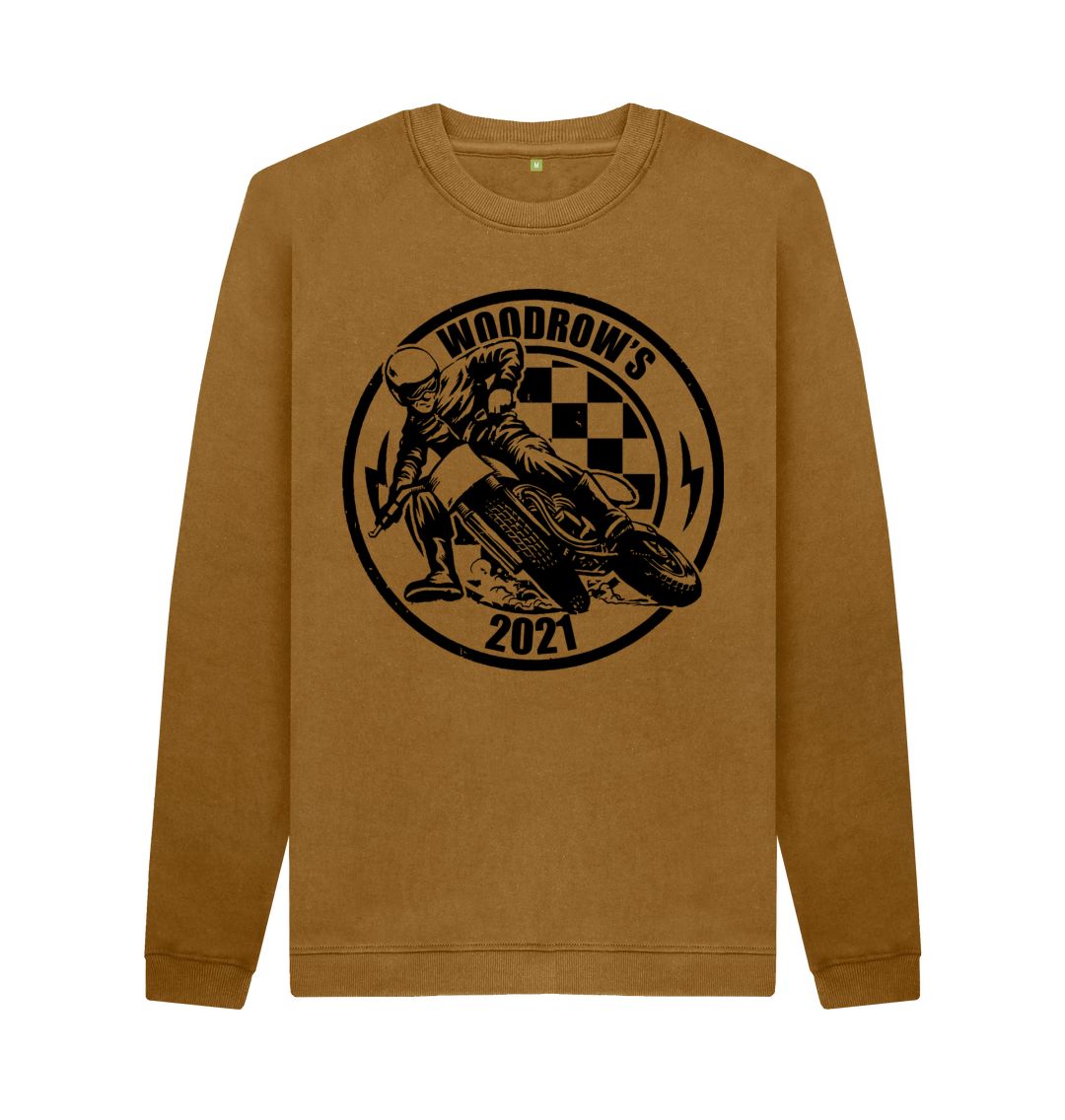 Brown Retro MX Crew Neck Sweater