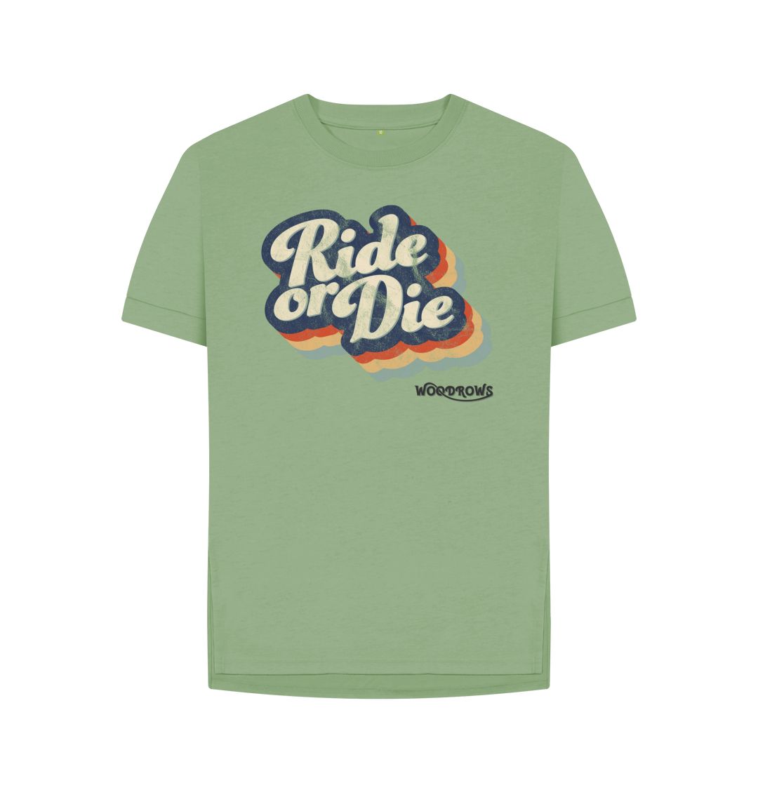 Sage Ride Or Die Relaxed Cotton T-Shirt