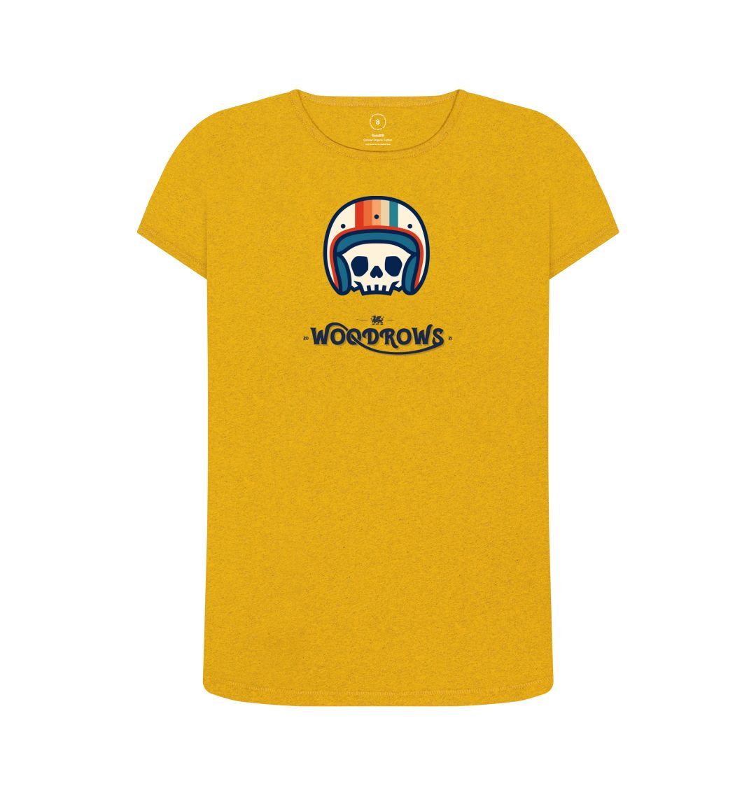 Sunflower Yellow Skull Helmet Remill Ladies T-Shirt
