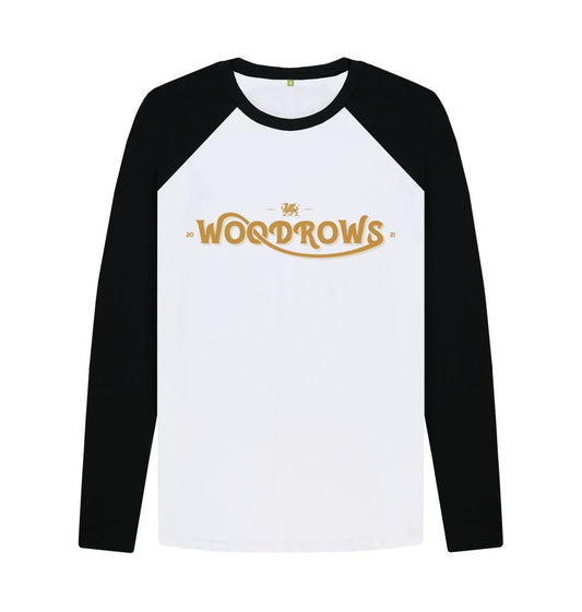 Black-White Woodrow's Baseball T-Shirt