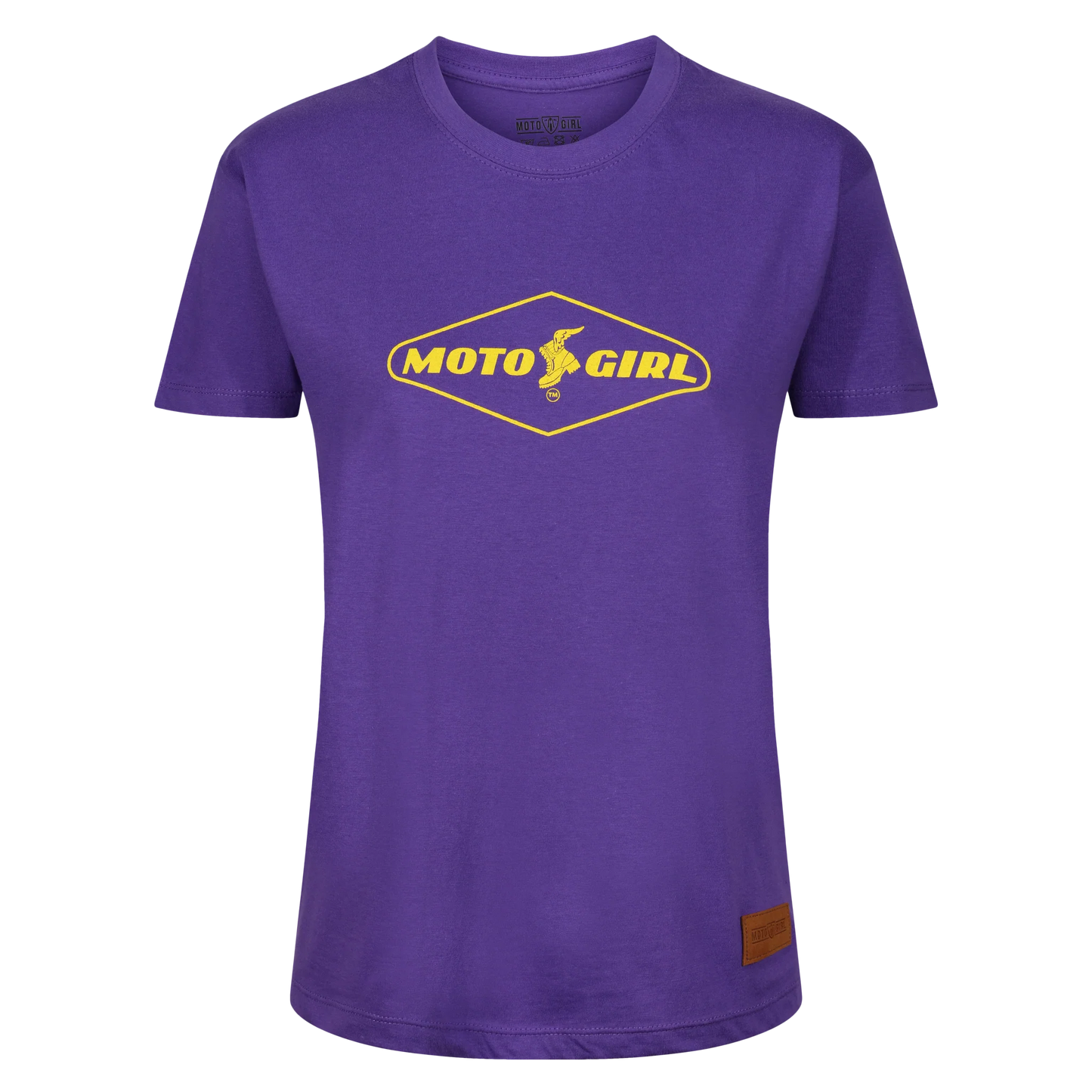 MOTOGIRL Moto Boot T-Shirt Purple