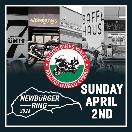 Round Ribbon Ride "The NewBurger Ring" in aid of Blood Bikes Wales