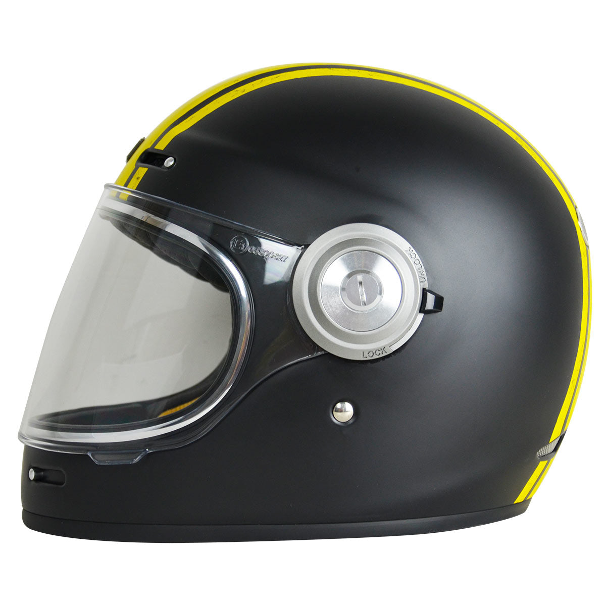 ORIGINE Vega Helmet, Custom Matt Black/Yellow