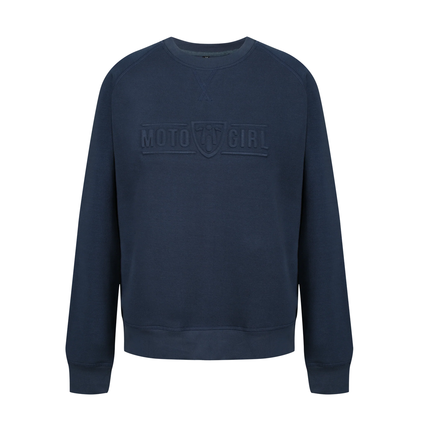 MOTOGIRL 3D Logo Sweatshirt Dark Blue