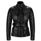 BELSTAFF Trialmaster Pro Ladies Leather Jacket - Antique Black