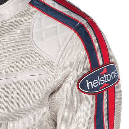 HELSTONS Pace Air Mesh Textile Jacket Silver