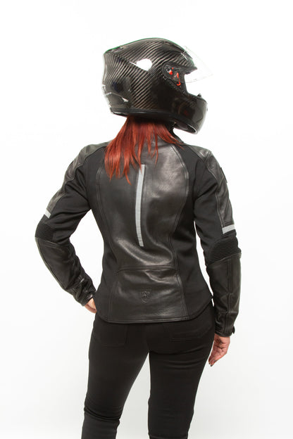 MOTOGIRL Fiona Leather Jacket Black