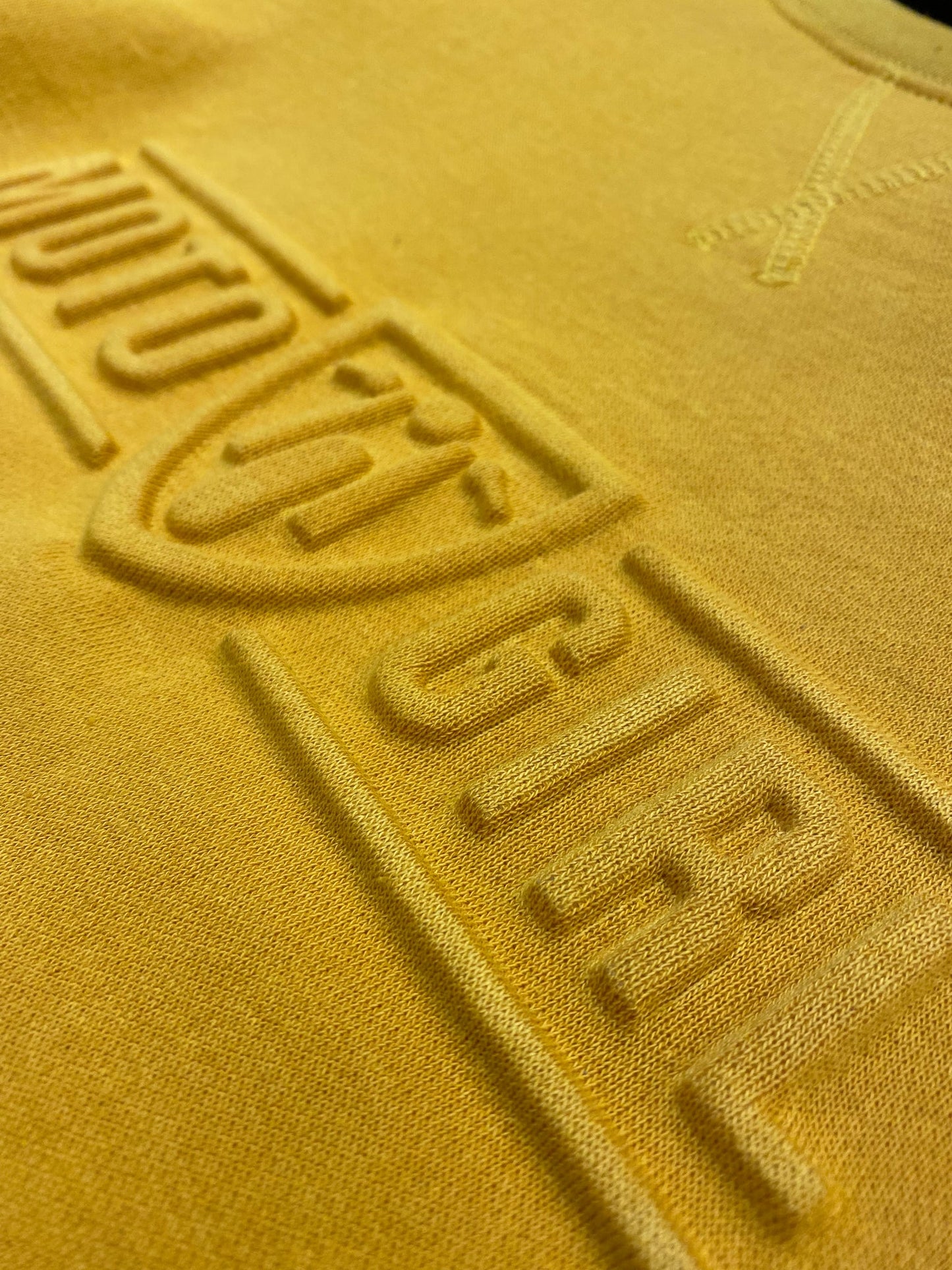 MOTOGIRL 3D Logo Sweatshirt Mustard