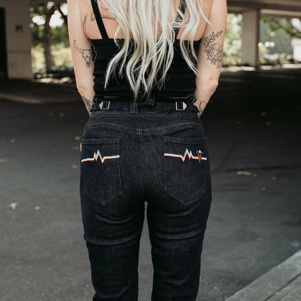 MOTOGIRL Ellie Jeans Black