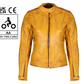 MOTOGIRL Valerie Leather Jacket Yellow